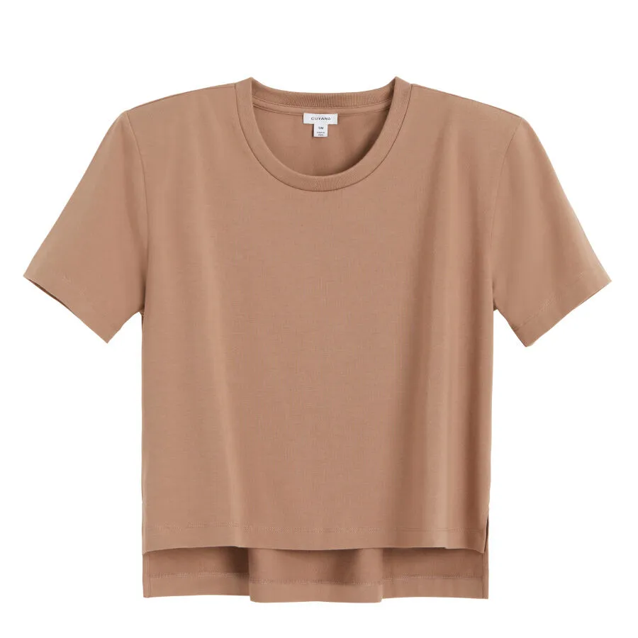 Padded Shoulder Cropped Tee