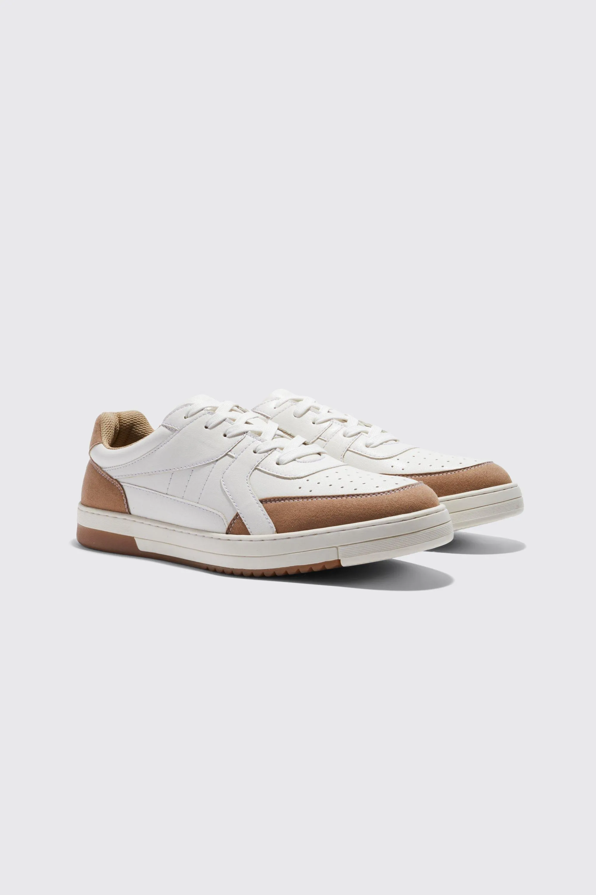 Panel Detail Trainers | boohooMAN UK