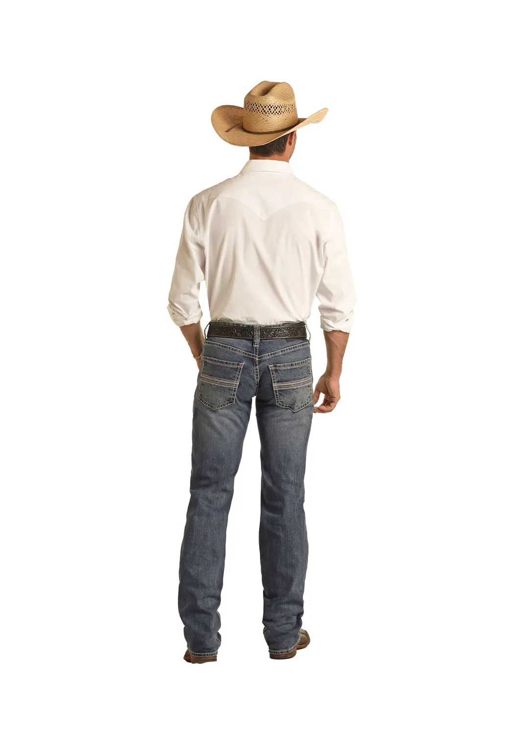 Men's Two-Tone Pistol Stackable Jeans