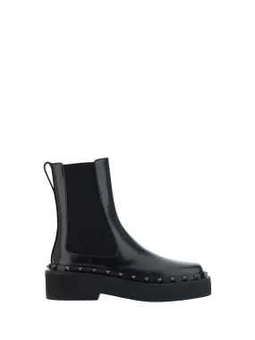 Patent Leather Ankle Boots