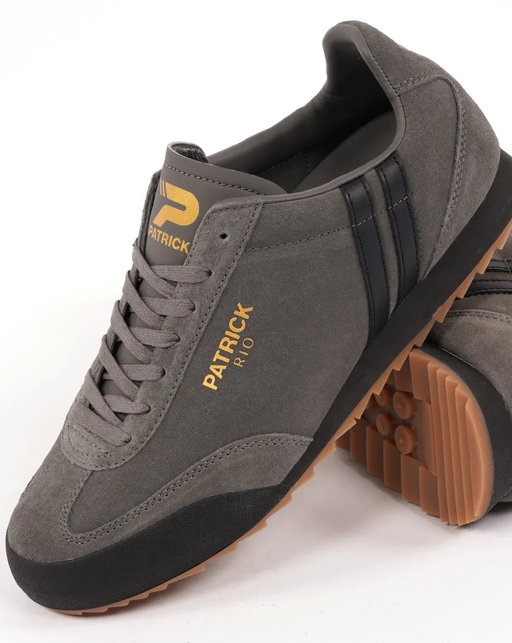 Patrick Rio Trainers Charcoal / Black