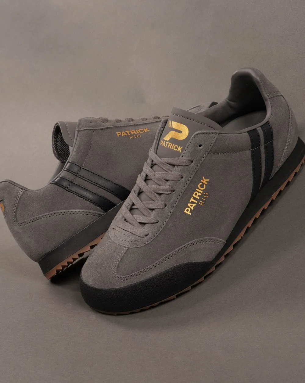 Patrick Rio Trainers Charcoal / Black