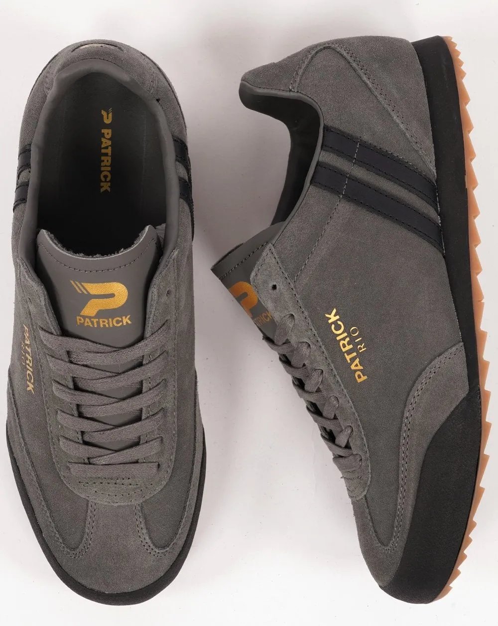 Patrick Rio Trainers Charcoal / Black