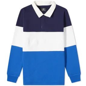 Patta Puff Print Men's Polo Sweat Dazzling Blue