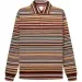 Multi Knit Polo LS Stripe Signature Paul Smith