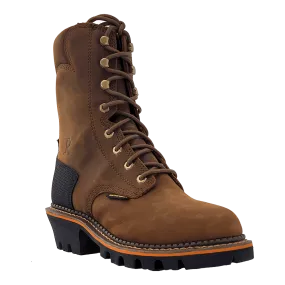 Peanut Cowhide Waterproof Work Boots - Men's Size 9 by R. Watson