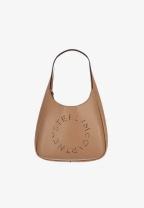 Perforated Logo Slouchy Shoulder Bag