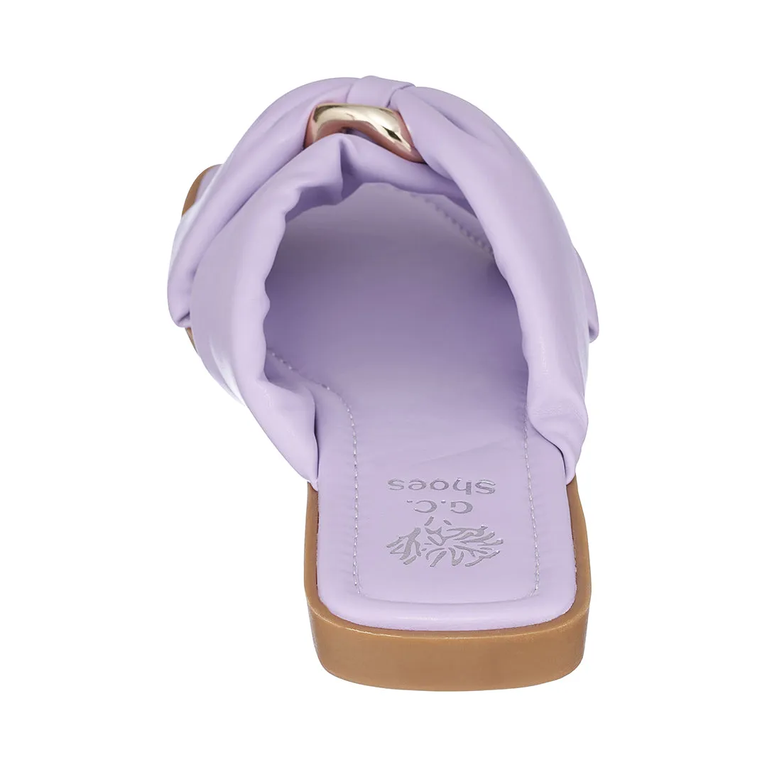 Perri Purple Flat Sandals