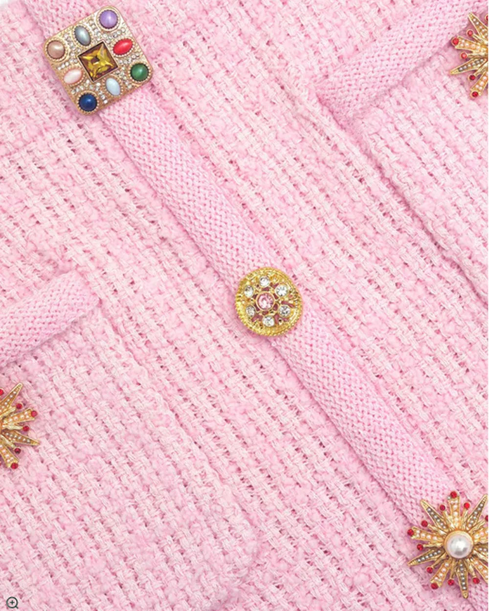 Pink Knit Button Mini Skirt - Cute Fashion Mini Skirt in Pink Color with Button Detail