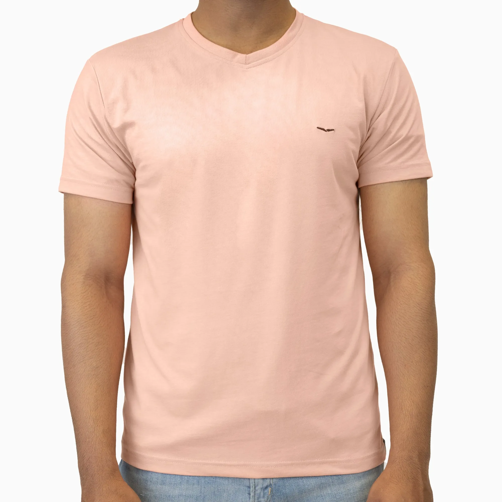 Pink V-Neck Tee