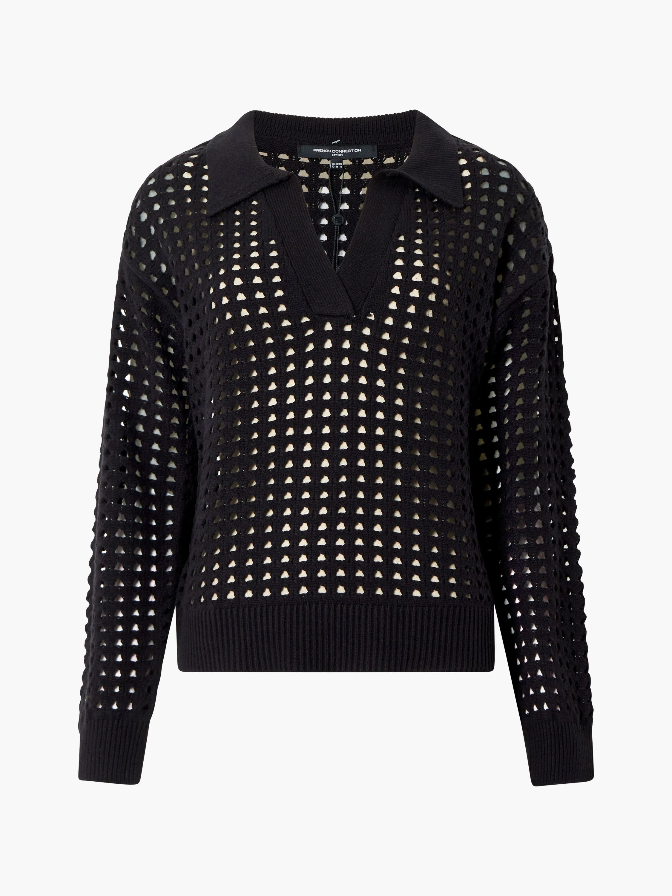 Pointelle Collared Sweater - Shop Manda Online