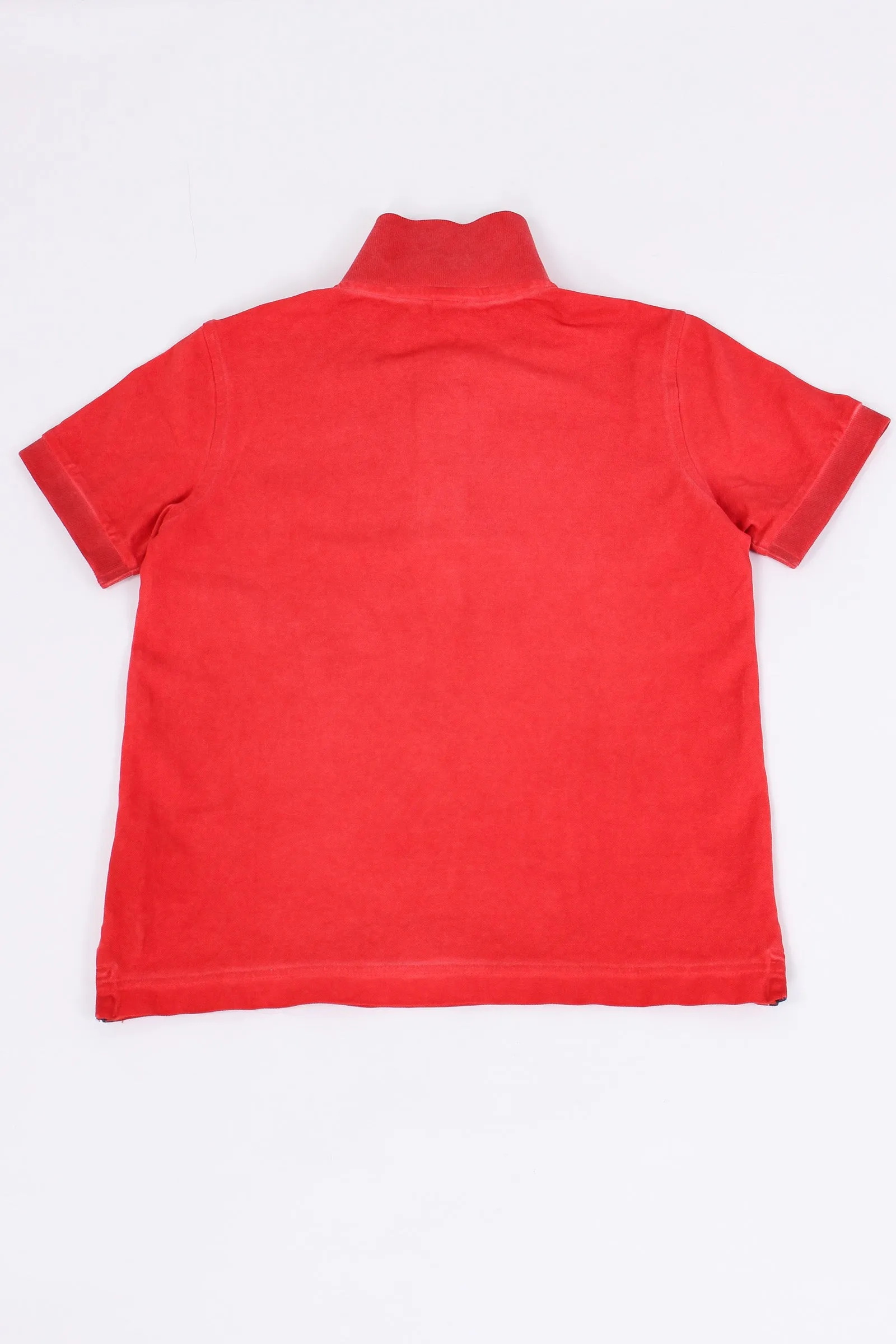 Washed Raspberry Cotton Polo