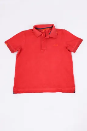 Washed Raspberry Cotton Polo