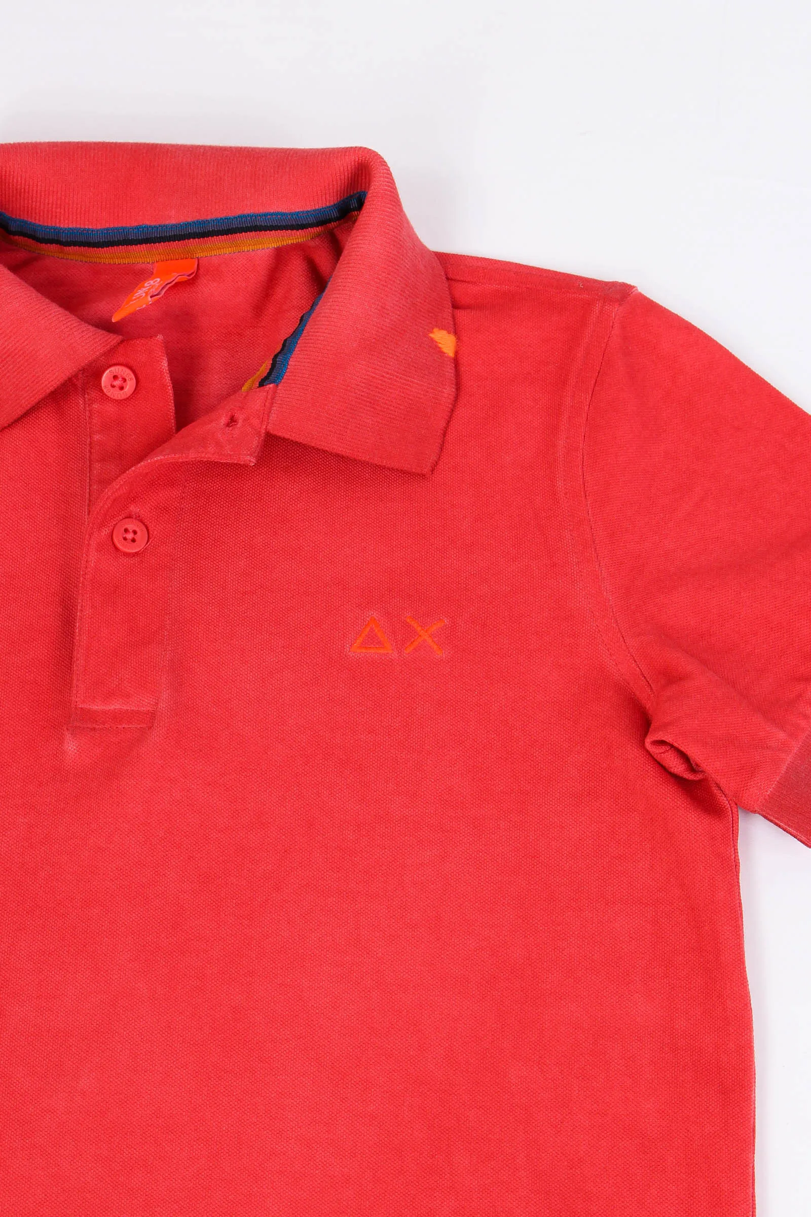 Washed Raspberry Cotton Polo