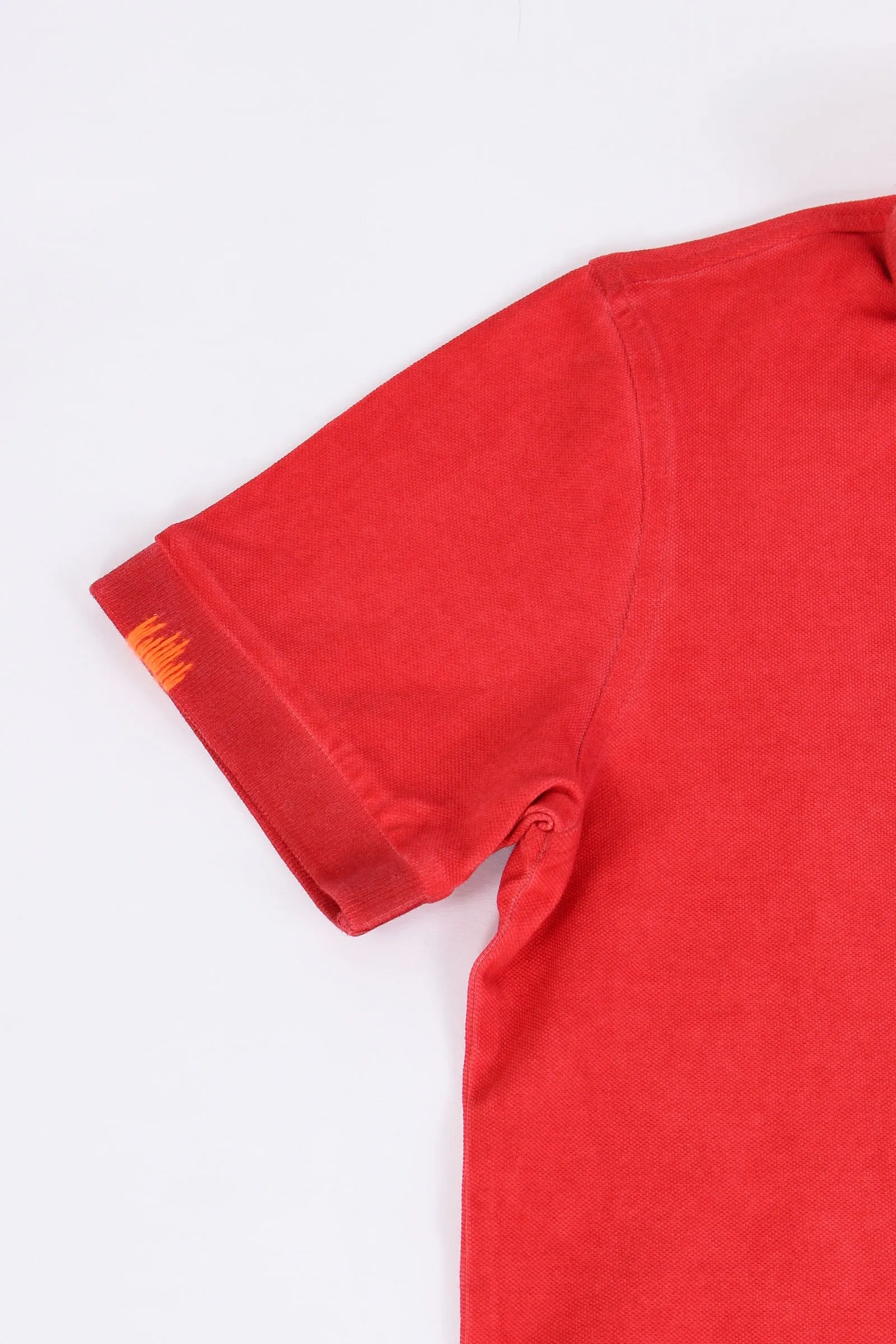 Washed Raspberry Cotton Polo