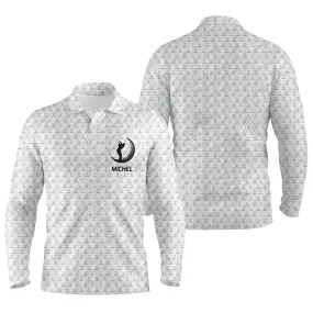 Long Sleeve Golf Polo, Personalized Golfer Gift, Golf Club Pattern - CTS17052224