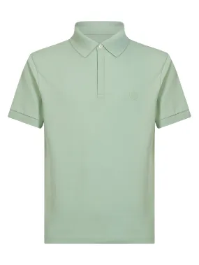 Polo Shirt in Sustainable Eco Cotton Pique Fabric - Silent Green