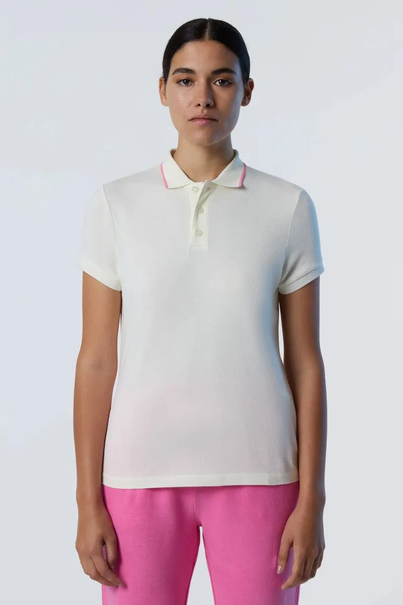 Woman's White Modal Polo