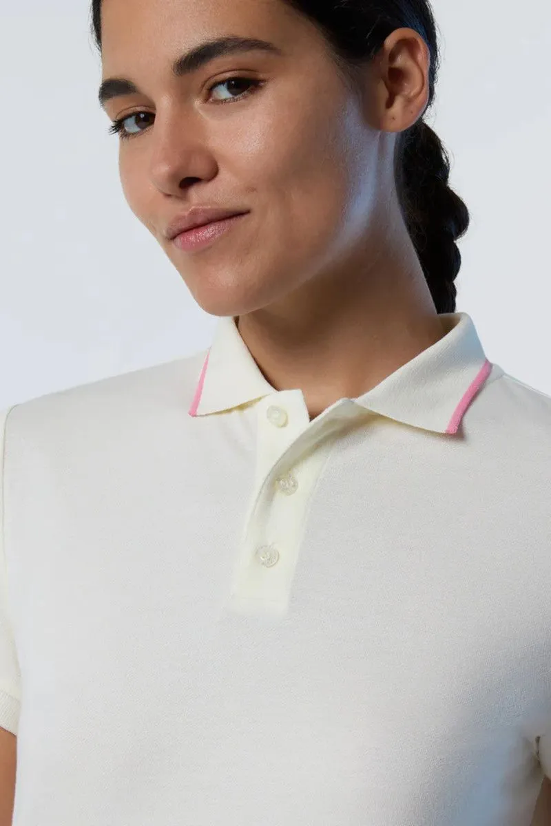 Woman's White Modal Polo