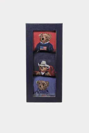 Polo Ralph Lauren 3'lü Paket Polo Bear orap