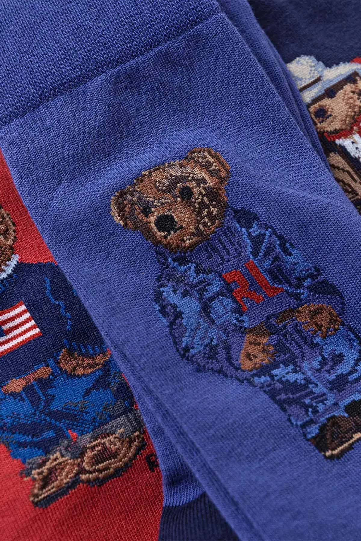 Polo Ralph Lauren 3'lü Paket Polo Bear orap