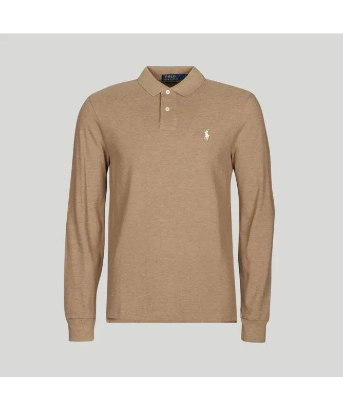 Polo Ralph Lauren Classic Long Sleeve Polo Shirt | Brown-710680790100 -kular fashion