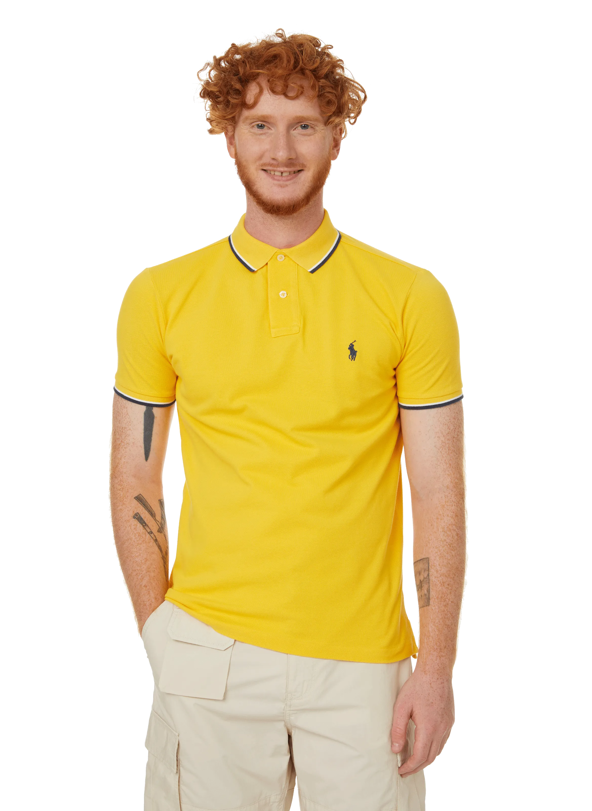 Polo ralph lauren  Cotton piqué polo shirt - Yellow