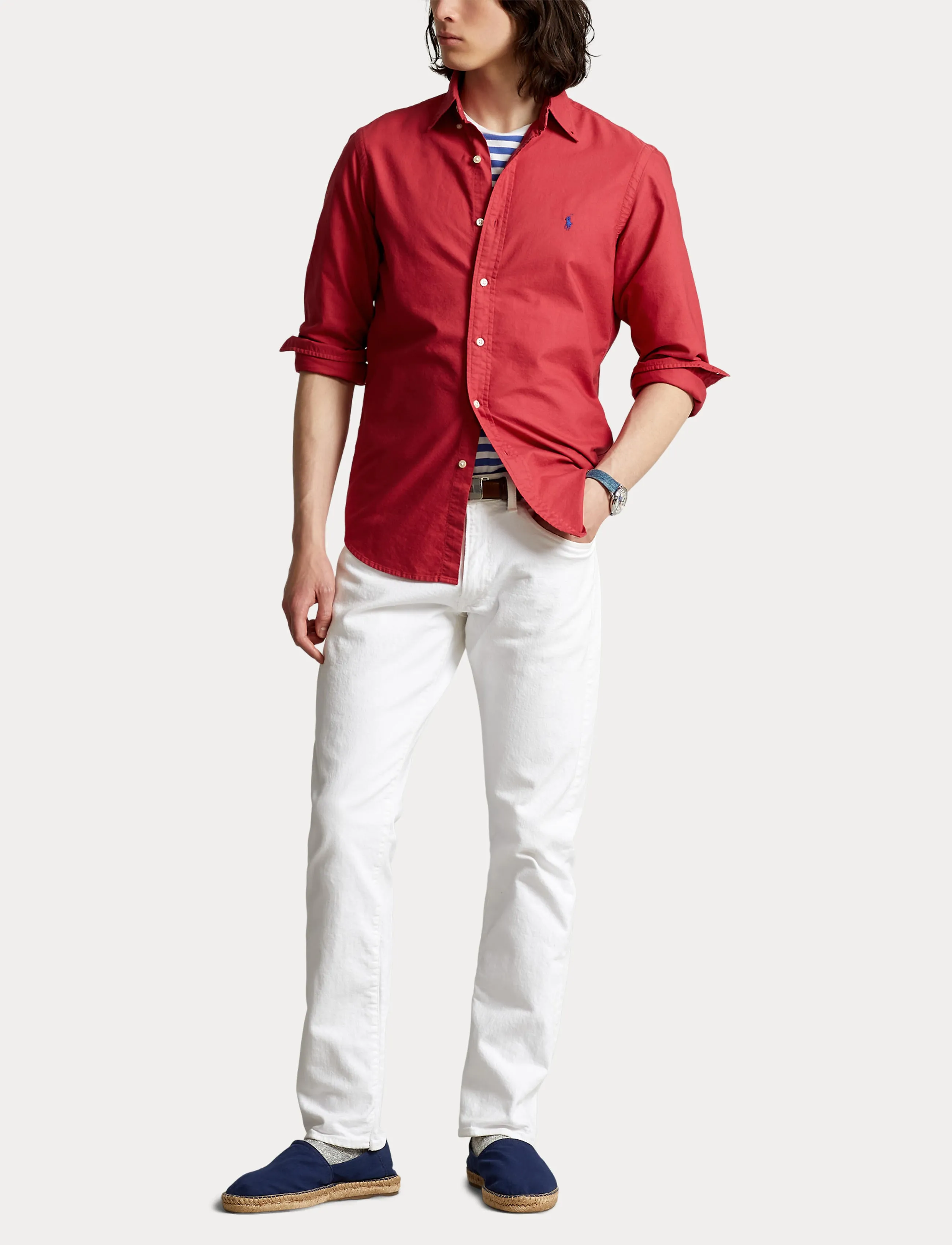 Polo Ralph Lauren Oxford Shirt Sunrise Red