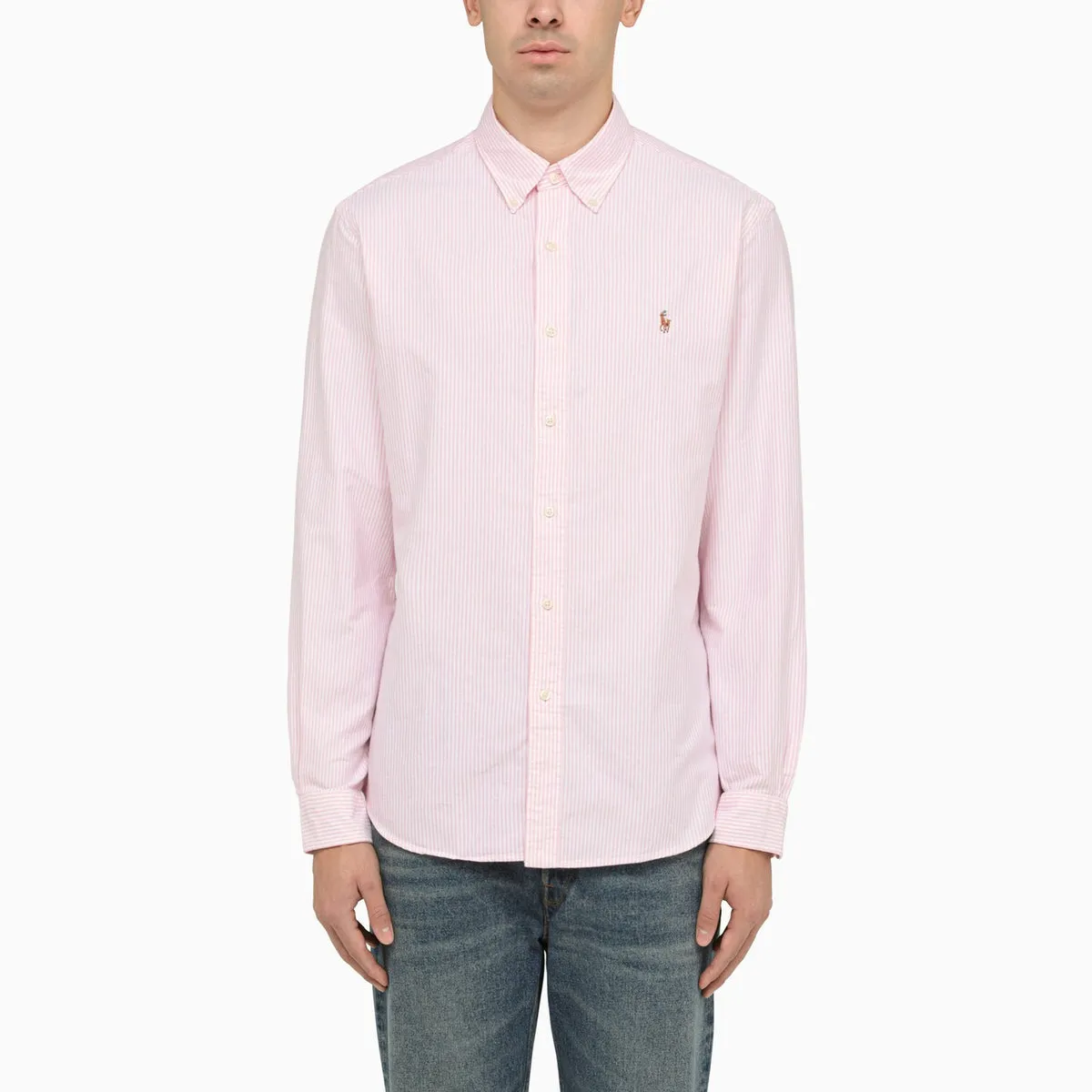 Polo Ralph Lauren    Polo Ralph Lauren Pink/White Striped Cotton Shirt