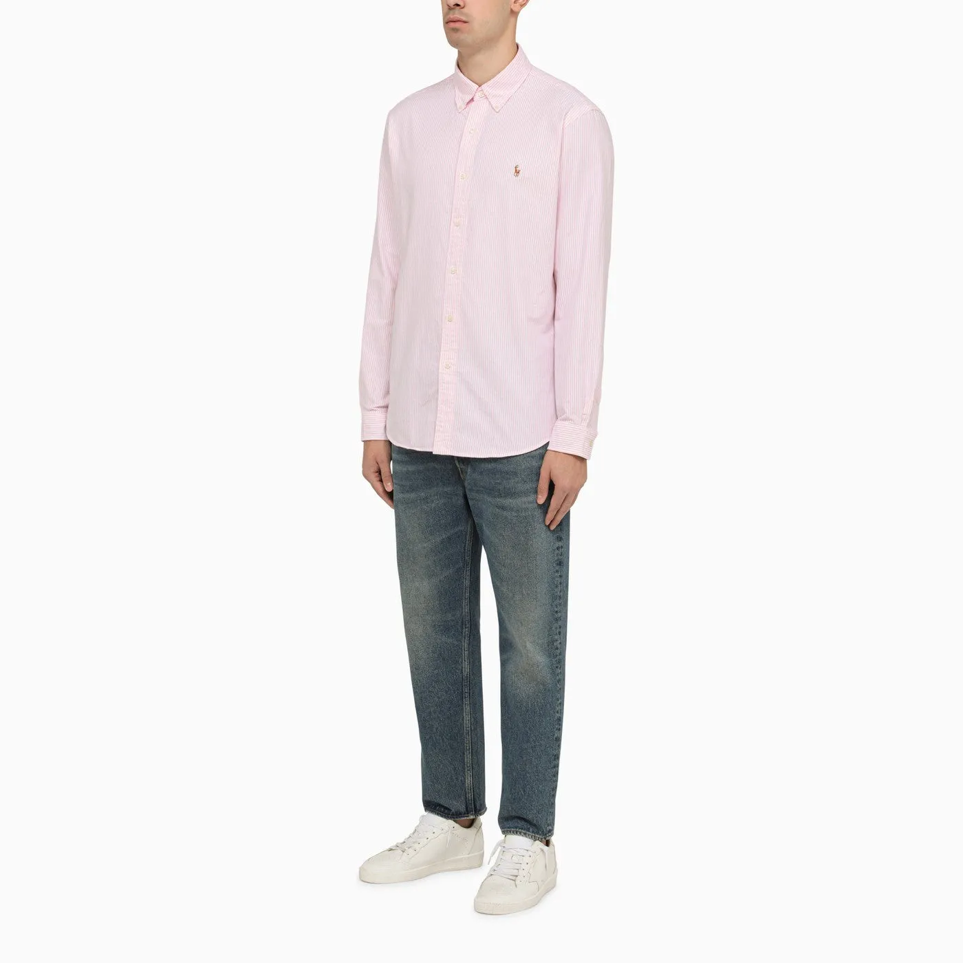 Polo Ralph Lauren    Polo Ralph Lauren Pink/White Striped Cotton Shirt