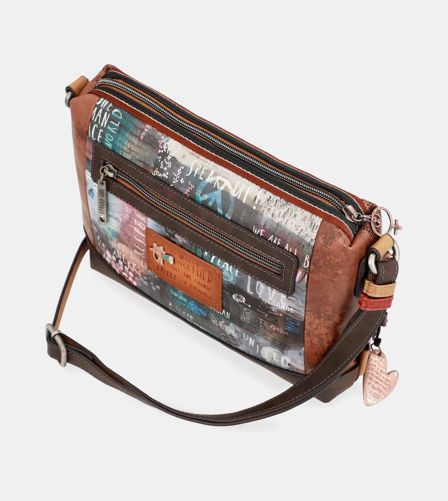 Printed shoulder bag Voice