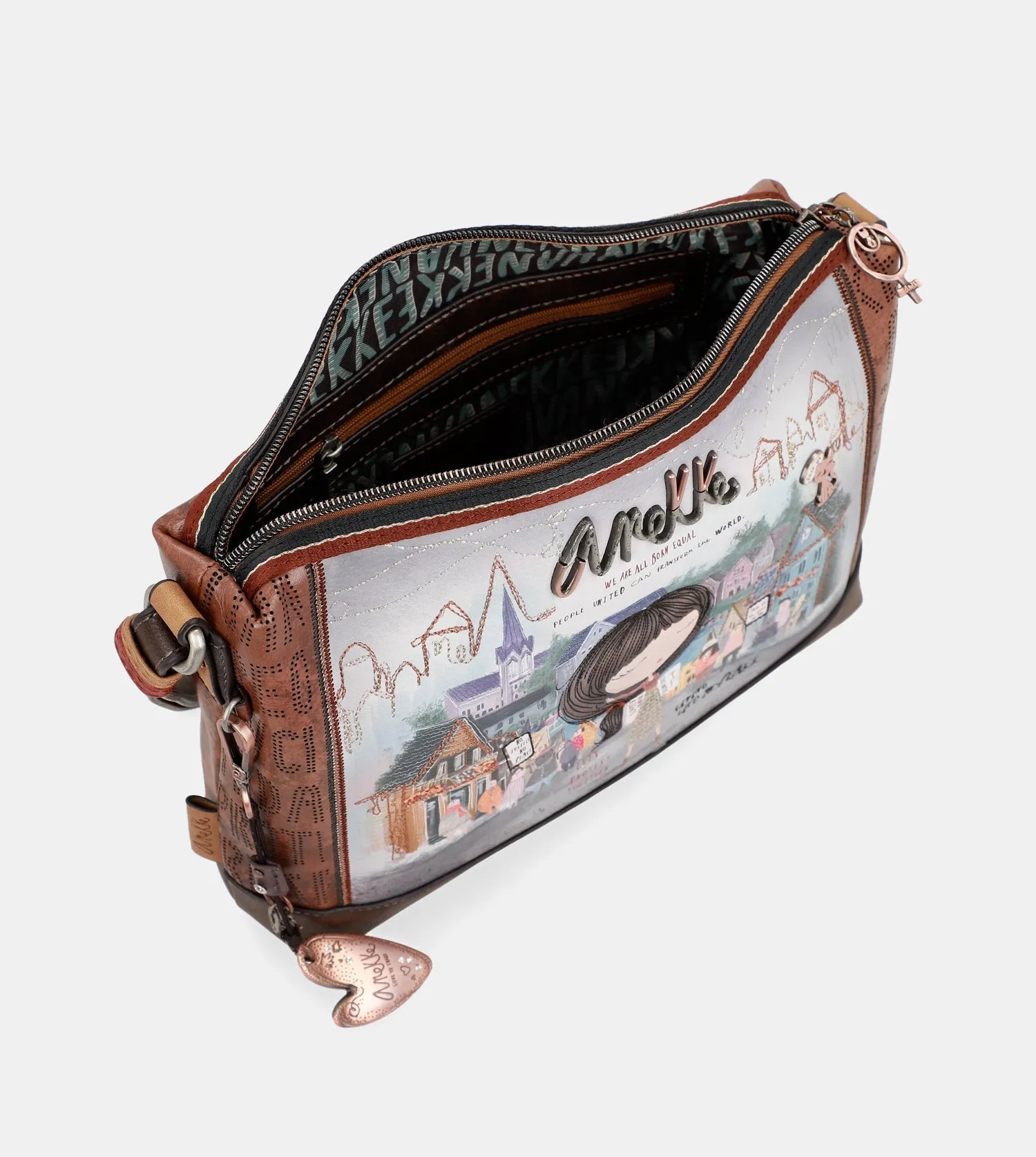 Printed shoulder bag Voice