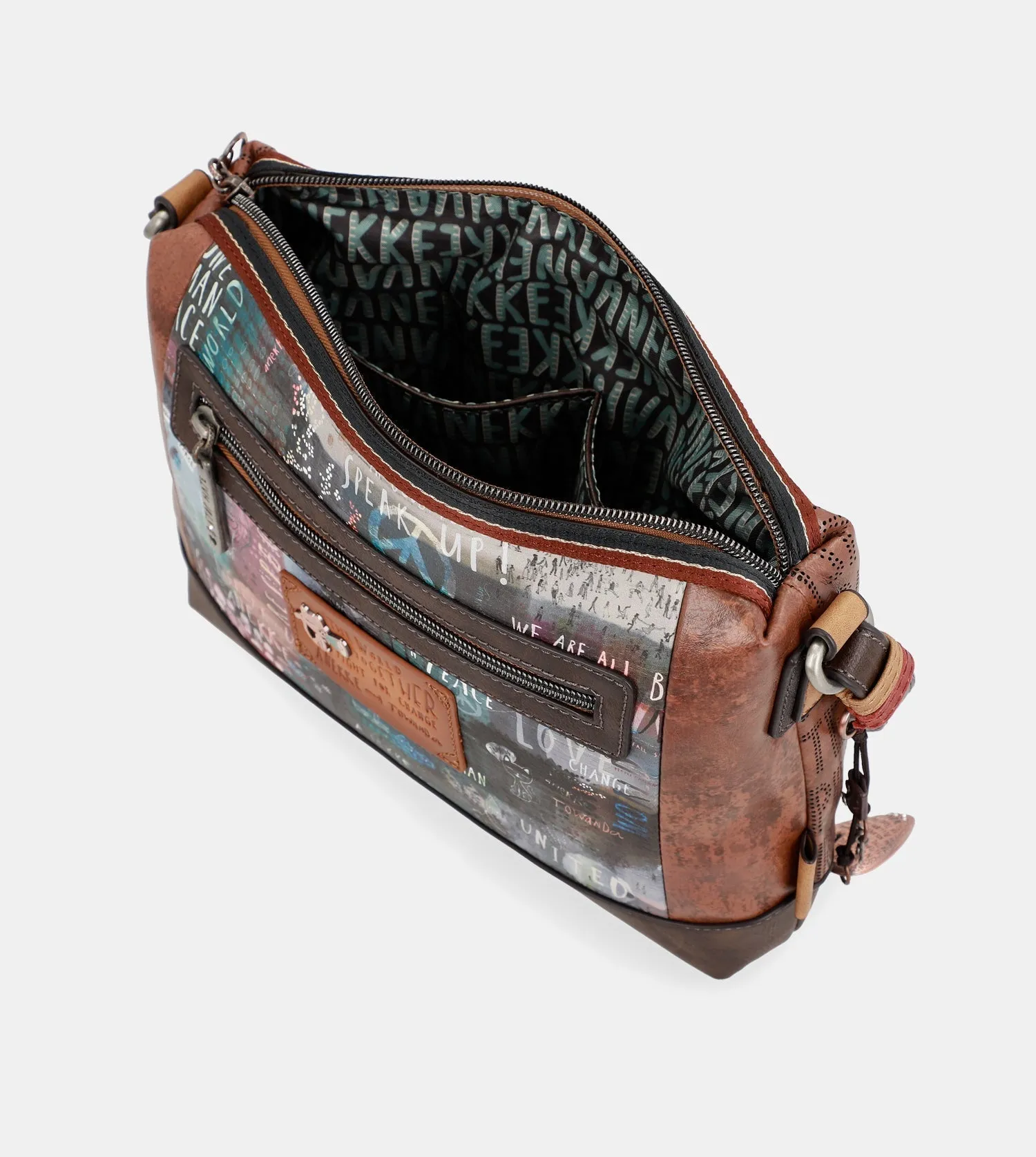 Printed shoulder bag Voice