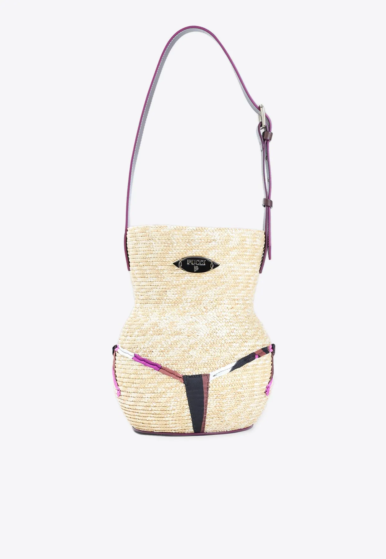 Puccinella Raffia Shoulder Bag