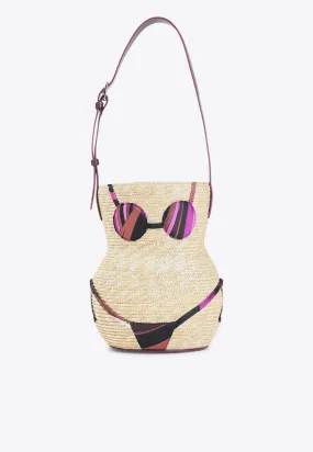 Puccinella Raffia Shoulder Bag