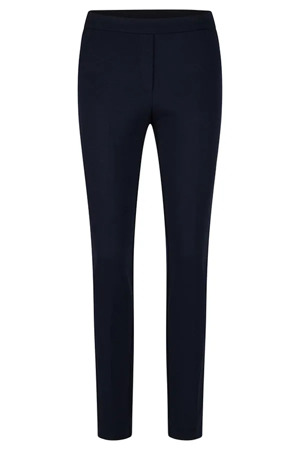 Rabe & LecomteBLUE CONTRASTING ELASTIC WAISTBAND BASIC TROUSERS