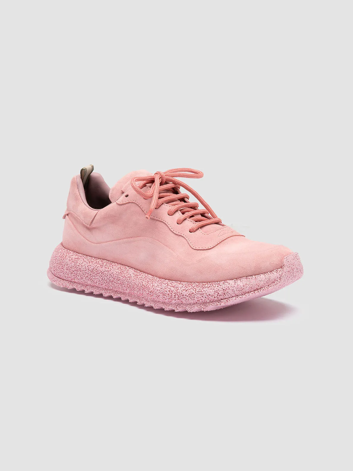 RACE RUBREX 103 - Rose Suede Low Top Sneakers