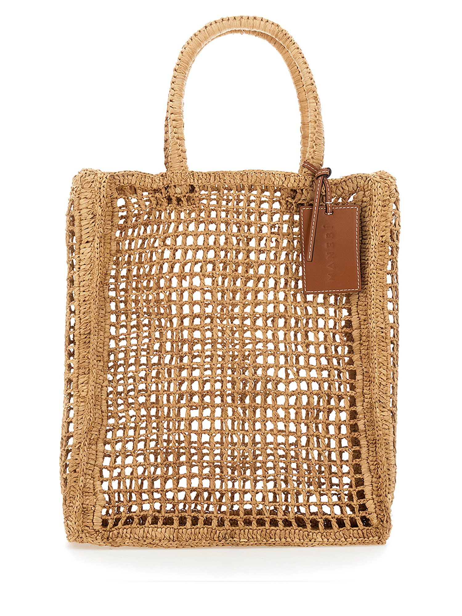 RAFFIA MESH BAG by MANEBI