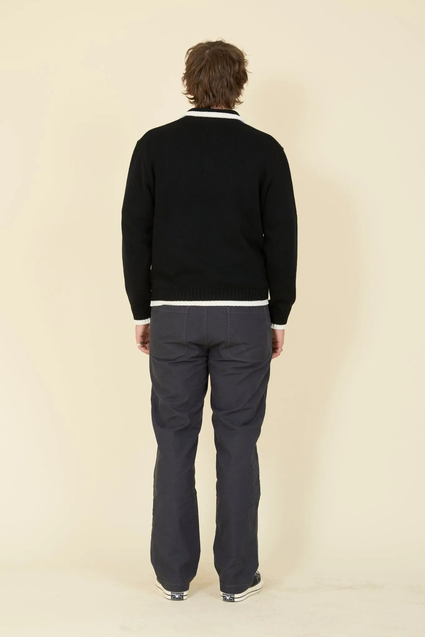 Rats Wool Cashmere Pullover Knit - Black