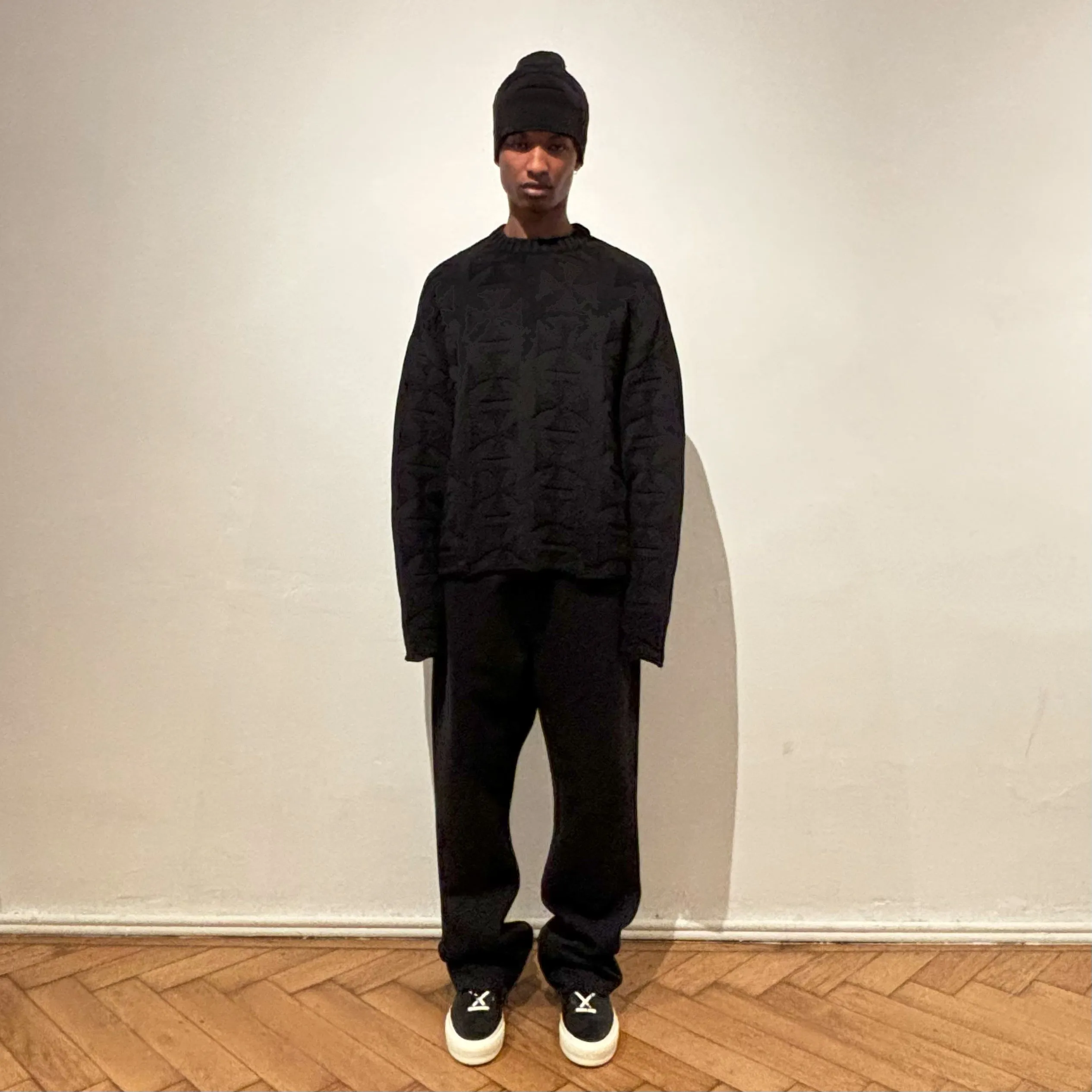 RAW MONO CROSS KNIT