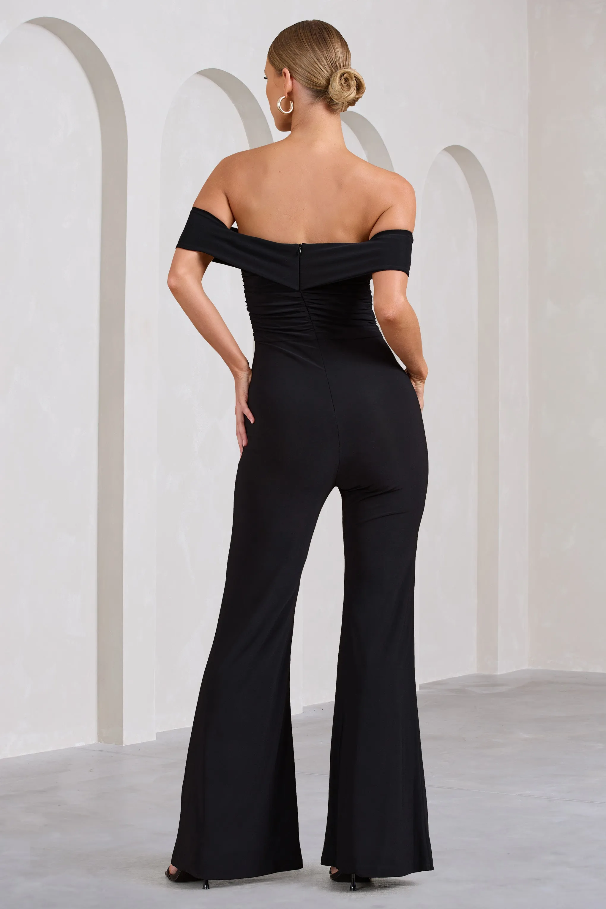 Black Off The Shoulder Jumpsuit