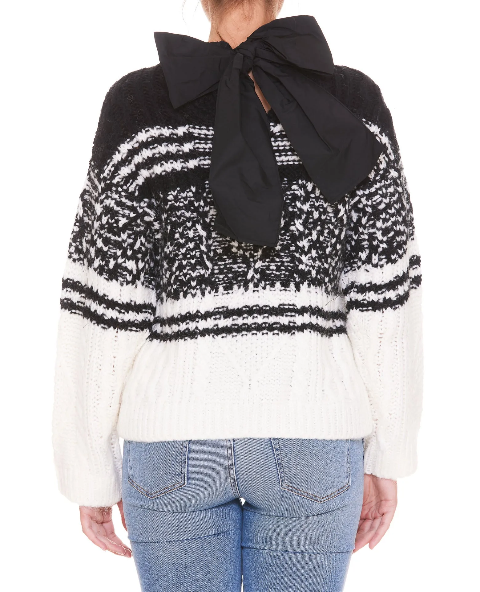 REDValentino Knit Sweater with Bow Detail