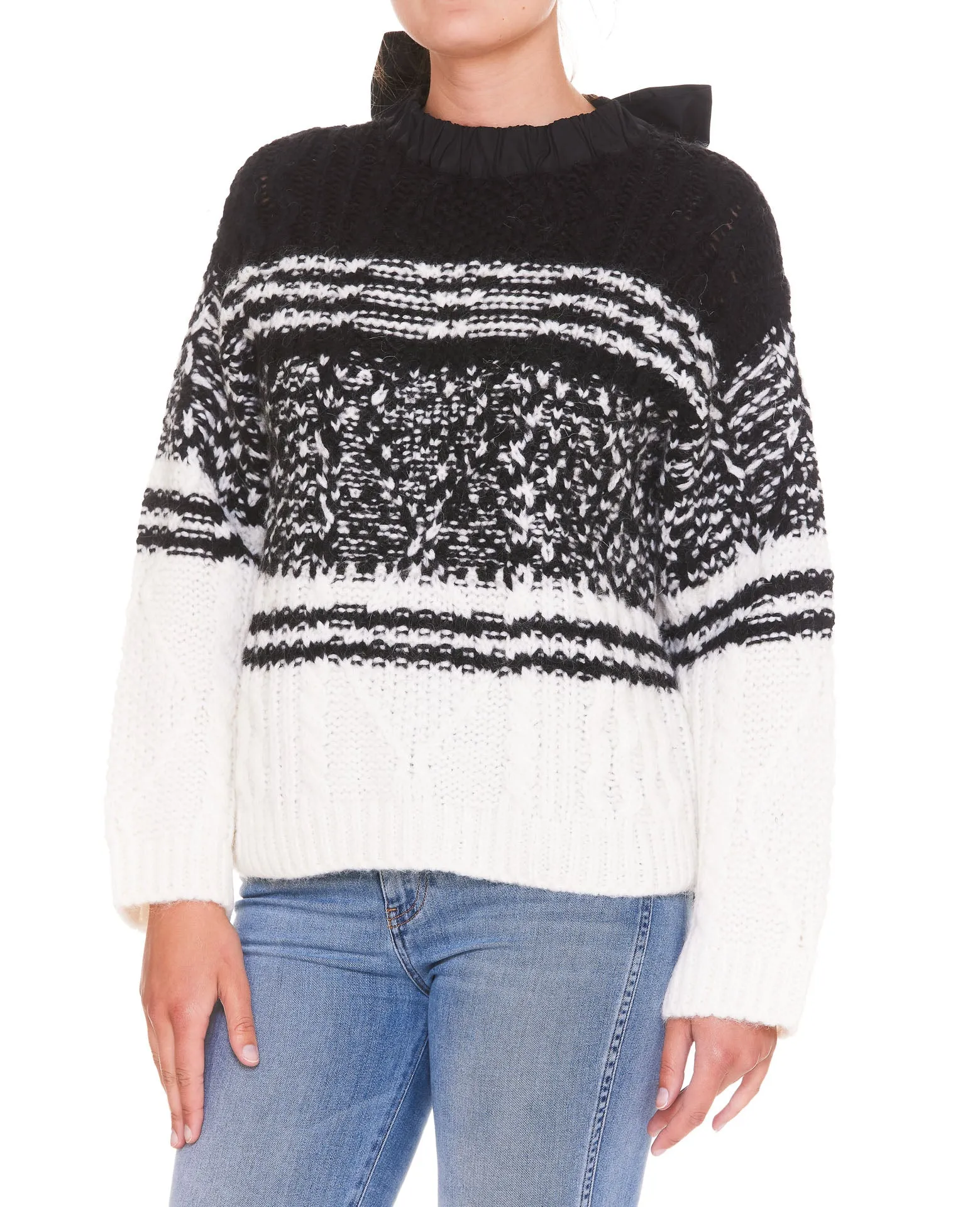 REDValentino Knit Sweater with Bow Detail