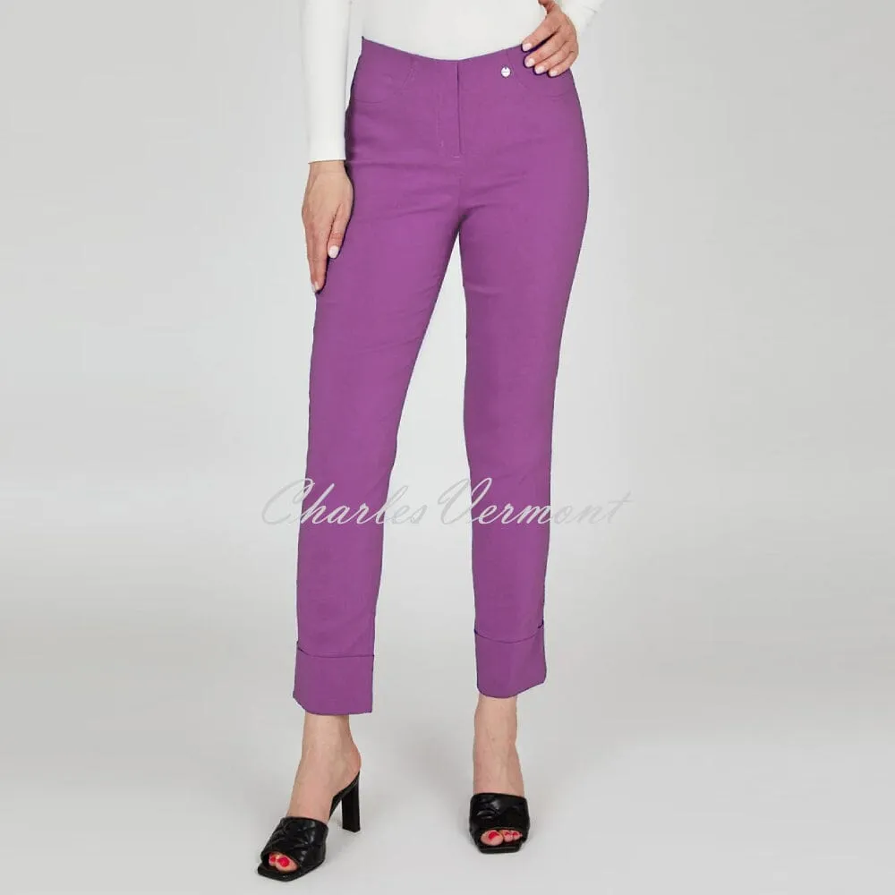 Robell Bella Cropped Trouser Pansy 51568-5499-51