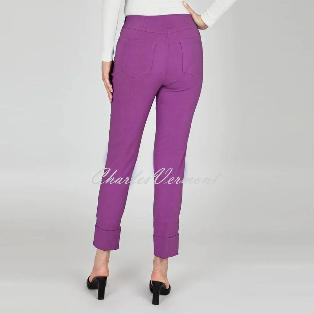 Robell Bella Cropped Trouser Pansy 51568-5499-51