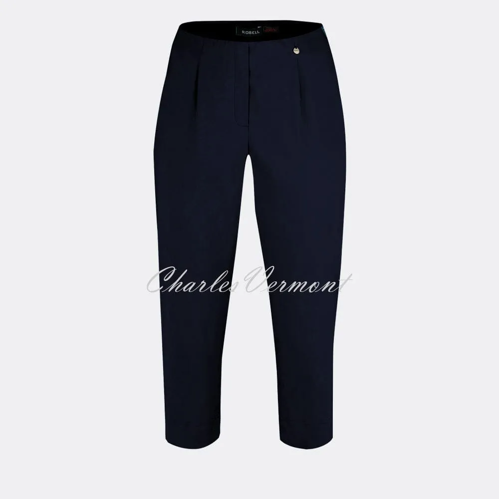 Robell Marie 07 Capri Trouser Navy 51576-5499-69