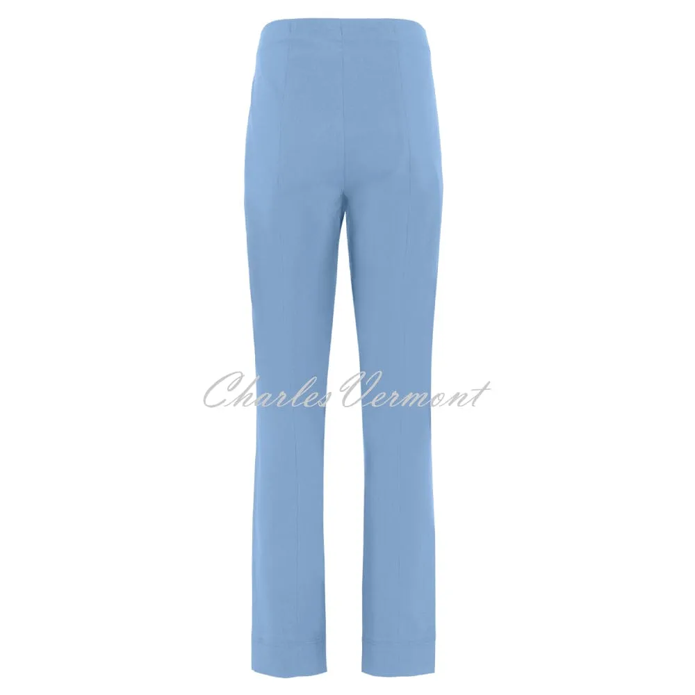 Light Blue Robell Marie Full Length Trouser 51412-5499-611