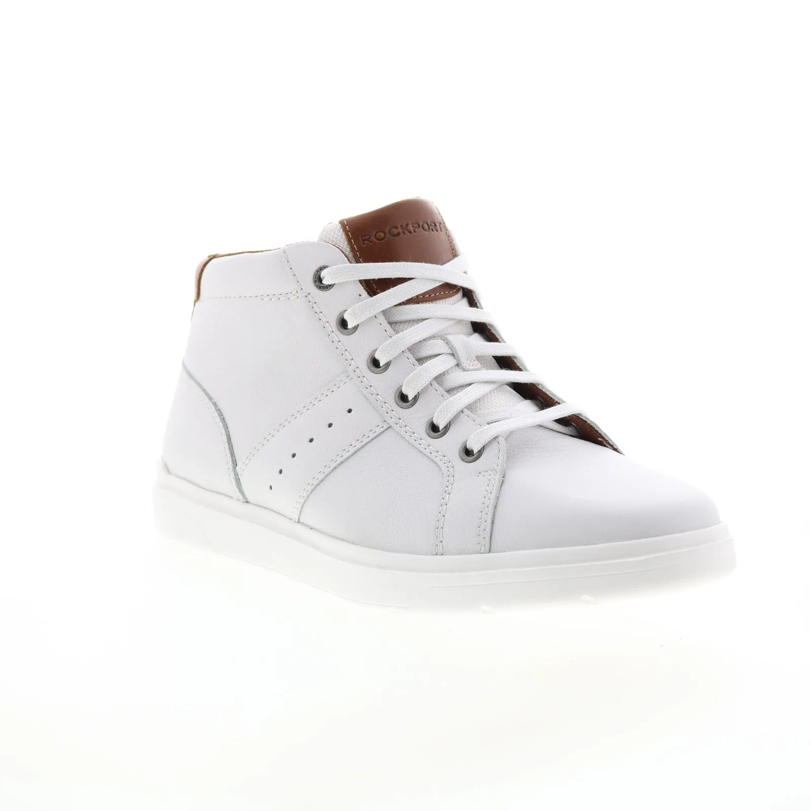 Rockport White Men's Chukka Boots - Total Motion Lite Zip Chukka.