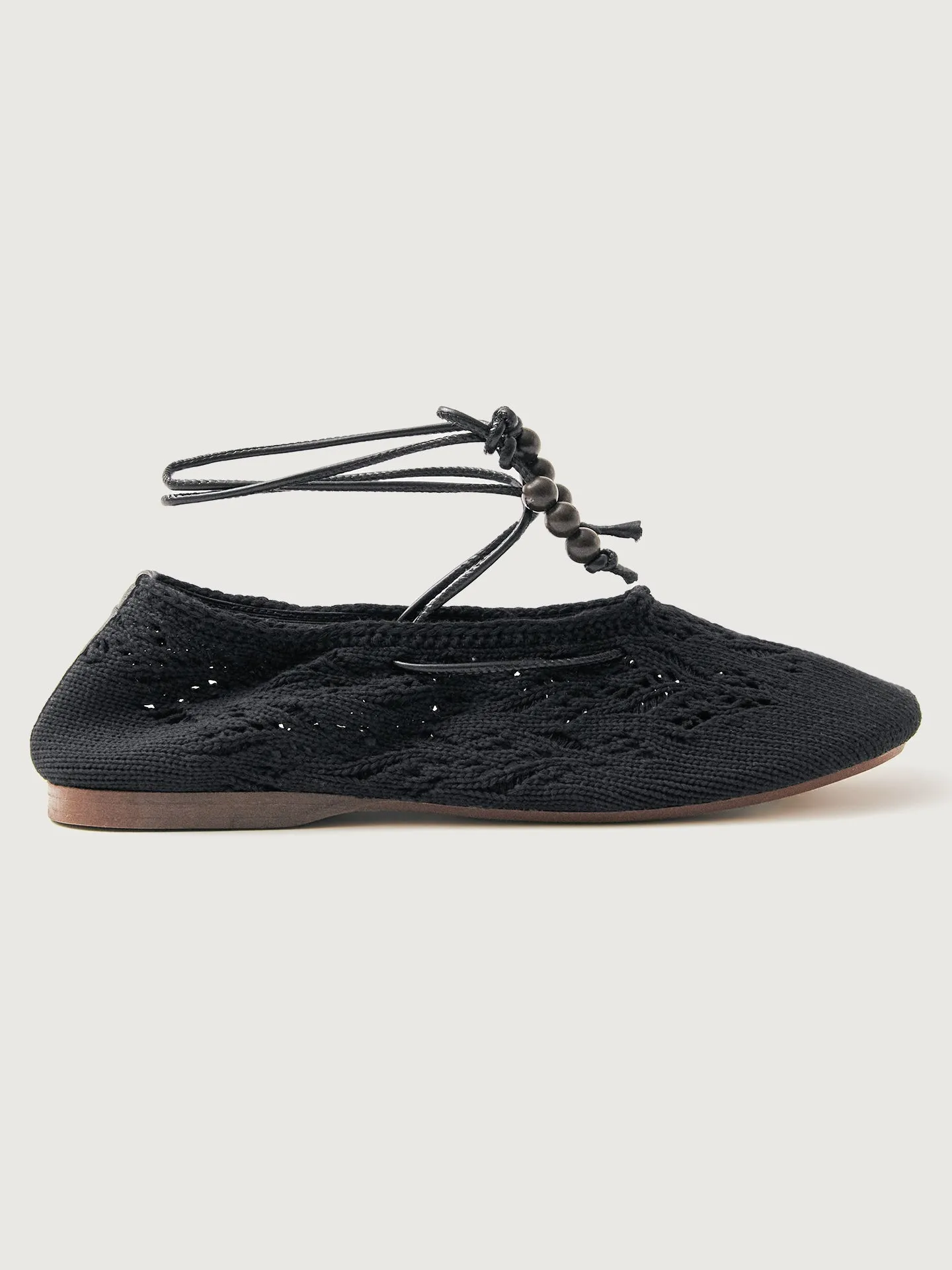 Rosemary Crochet Flat - Black