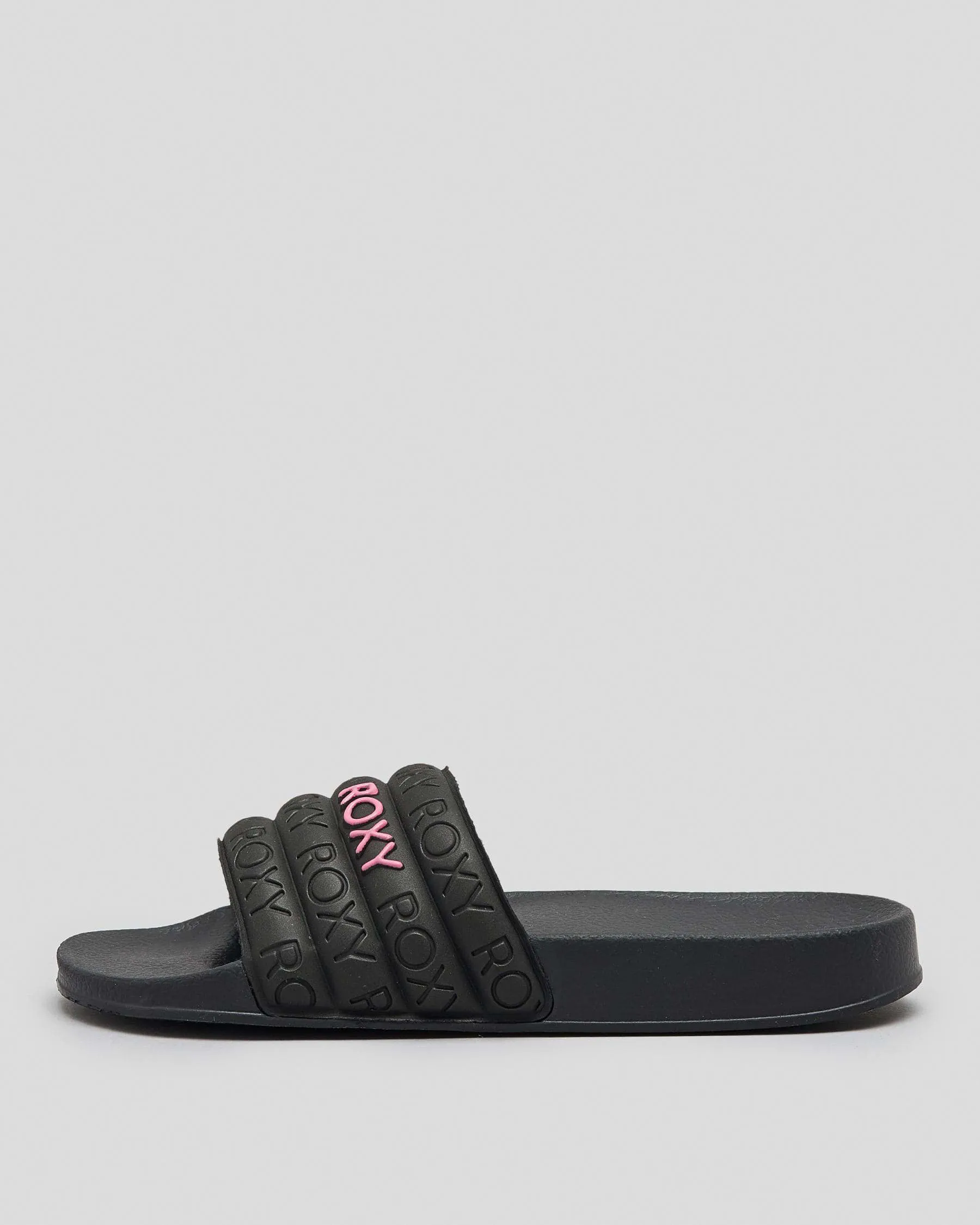 Roxy Girls Slippy Slip-On Sandals - Pink